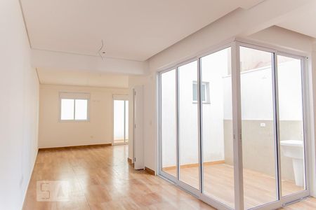 Sala e Quarto  de apartamento para alugar com 1 quarto, 55m² em Jardim, Santo André