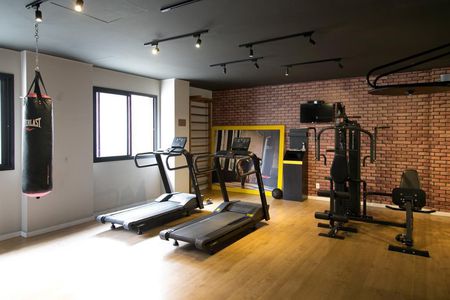 Apartamento para alugar com 36m², 1 quarto e 1 vaga Apartamento para alugar com 36m², 1 quarto e 1 vagaÁrea comum - Academia