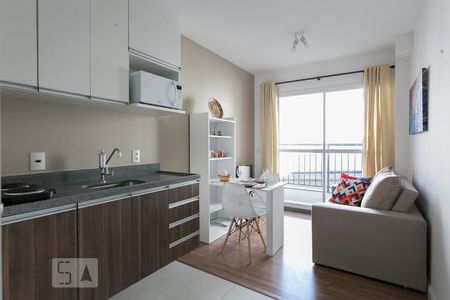 Sala de apartamento para alugar com 1 quarto, 28m² em República, São Paulo