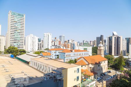 Vista da Varanda da Sala de apartamento para alugar com 1 quarto, 40m² em Funcionários, Belo Horizonte