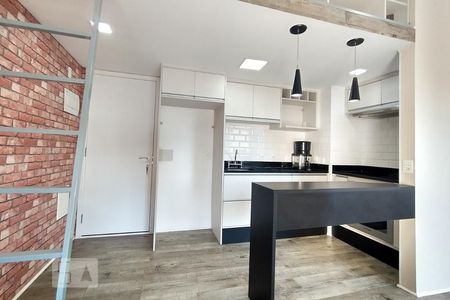 Detalhe da sala de kitnet/studio para alugar com 1 quarto, 31m² em Vila Mariana, São Paulo