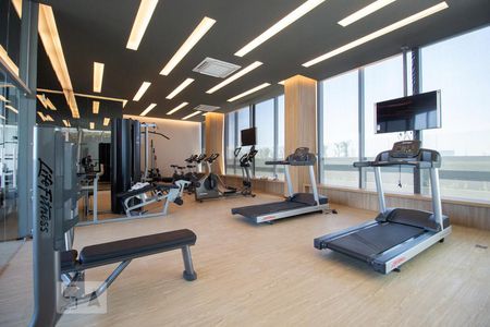 Apartamento para alugar com 35m², 1 quarto e 1 vaga Apartamento para alugar com 35m², 1 quarto e 1 vagaÁrea comum - Academia