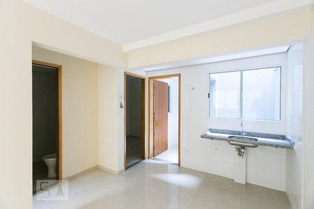 Sala/Cozinha de apartamento à venda com 2 quartos, 34m² em Vila Regente Feijó, São Paulo