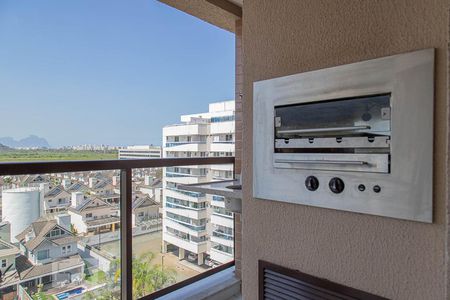 Varanda gourmet - churrasqueira de apartamento à venda com 4 quartos, 120m² em Recreio dos Bandeirantes, Rio de Janeiro