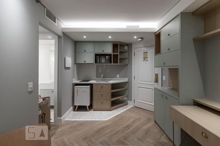 Sala/Cozinha de apartamento à venda com 1 quarto, 40m² em Vila Olímpia, São Paulo