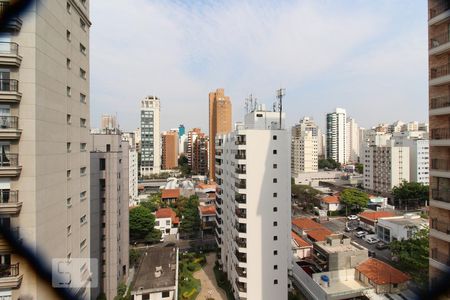 Vista  de apartamento para alugar com 1 quarto, 32m² em Moema, São Paulo