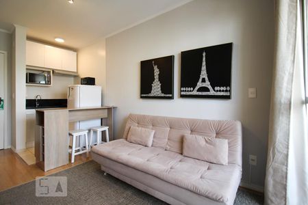 Sala de apartamento para alugar com 1 quarto, 32m² em Moema, São Paulo