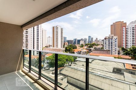 Varanda de kitnet/studio para alugar com 1 quarto, 39m² em Vila Nova Conceição, São Paulo