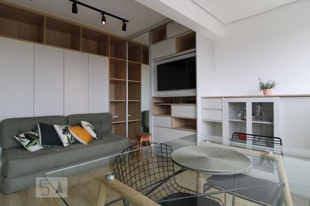 Sala de apartamento para alugar com 1 quarto, 36m² em Brooklin Paulista, São Paulo