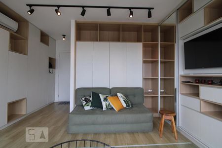 Sala de apartamento para alugar com 1 quarto, 36m² em Brooklin Paulista, São Paulo