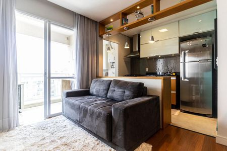 Sala - Sofá de apartamento para alugar com 1 quarto, 48m² em Centro, São Paulo