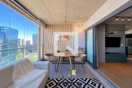 Varanda de kitnet/studio para alugar com 1 quarto, 45m² em Vila Nova Conceição, São Paulo