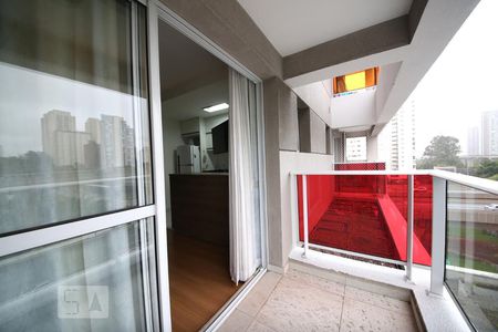 varanda de apartamento para alugar com 1 quarto, 37m² em Brooklin Paulista, São Paulo