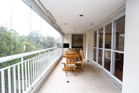 Varanda da Sala de apartamento para alugar com 3 quartos, 138m² em Vila Andrade, São Paulo