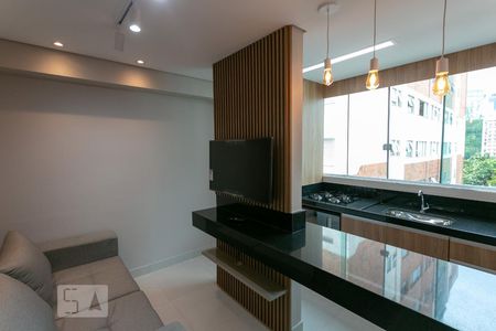 Sala de apartamento para alugar com 1 quarto, 30m² em Funcionários, Belo Horizonte
