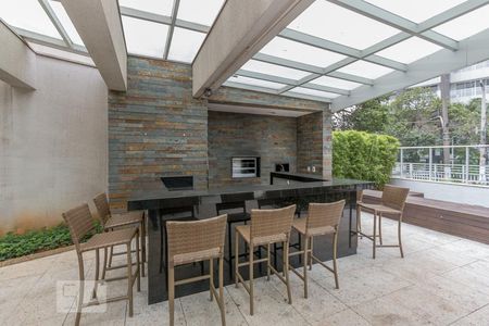 Apartamento à venda com 47m², 1 quarto e 1 vagaChurrasqueira