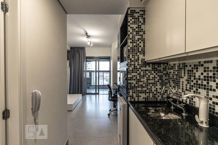 Sala/Cozinha/Quarto de kitnet/studio para alugar com 1 quarto, 31m² em Indianópolis, São Paulo