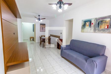Sala de apartamento para alugar com 2 quartos, 85m² em Guilhermina, Praia Grande