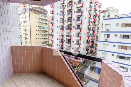 Varanda da Sala de apartamento para alugar com 2 quartos, 85m² em Guilhermina, Praia Grande