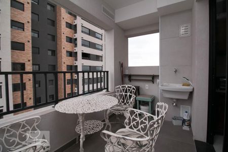 varanda de kitnet/studio para alugar com 1 quarto, 40m² em Brás, São Paulo