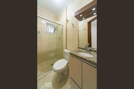 Banheiro de apartamento à venda com 2 quartos, 58m² em Vila Tibiriçá, Santo André