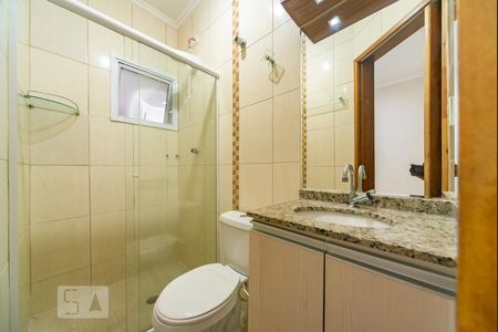 Banheiro de apartamento à venda com 2 quartos, 58m² em Vila Tibiriçá, Santo André