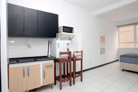 Studio - Sala / Cozinha de apartamento para alugar com 1 quarto, 22m² em Bela Vista, Porto Alegre
