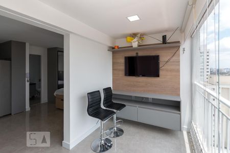 Varanda de kitnet/studio à venda com 1 quarto, 37m² em Campo Belo, São Paulo
