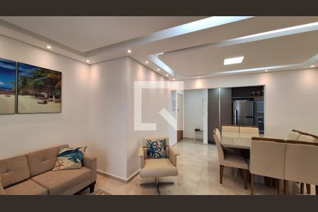 Sala de apartamento para alugar com 2 quartos, 86m² em Caiçara, Praia Grande