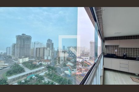 Varanda da sala de apartamento para alugar com 2 quartos, 86m² em Caiçara, Praia Grande