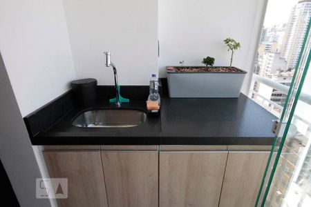 Studio à venda com 43m², 1 quarto e 1 vagaVaranda