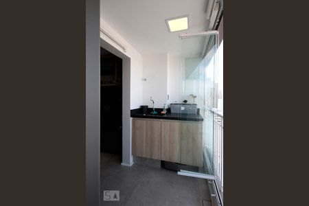 Studio à venda com 43m², 1 quarto e 1 vagaVaranda