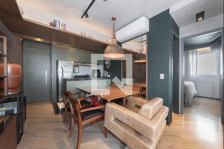 Sala de apartamento à venda com 2 quartos, 58m² em Brooklin Novo, São Paulo