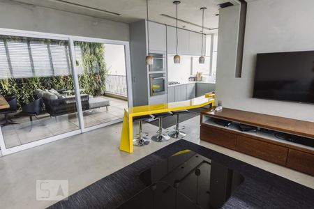 Sala de apartamento para alugar com 1 quarto, 126m² em Vila Ipojuca, São Paulo