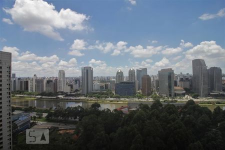 Vista da varanda de kitnet/studio para alugar com 1 quarto, 38m² em Real Parque, São Paulo