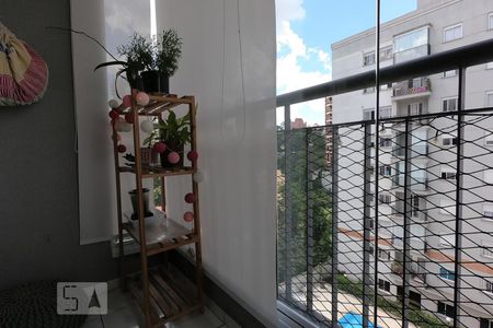 Varanda da Sala de apartamento à venda com 1 quarto, 36m² em Jardim Ampliação, São Paulo