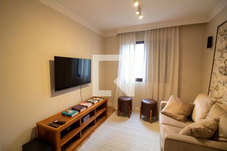 Sala de TV de apartamento para alugar com 3 quartos, 121m² em Brooklin Novo, São Paulo