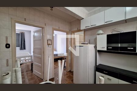 Sala/cozinha de apartamento para alugar com 2 quartos, 54m² em Guilhermina, Praia Grande