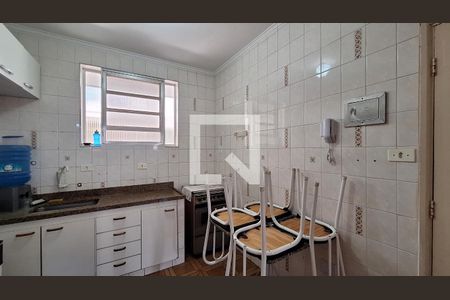 Sala/cozinha de apartamento para alugar com 2 quartos, 54m² em Guilhermina, Praia Grande