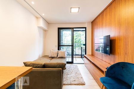 Sala de apartamento para alugar com 1 quarto, 37m² em Mirandópolis, São Paulo
