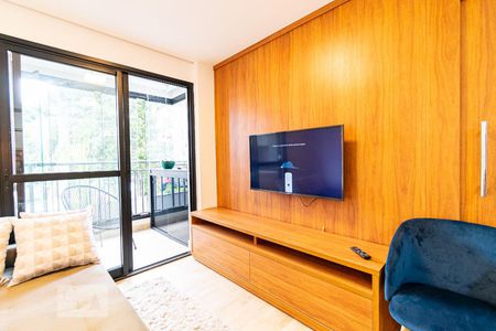 Sala de apartamento para alugar com 1 quarto, 37m² em Mirandópolis, São Paulo