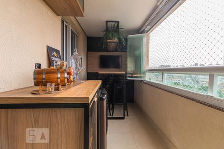 Varanda gourmet de apartamento à venda com 3 quartos, 88m² em Campestre, Santo André