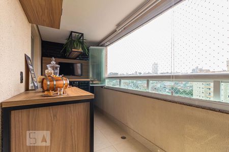 Varanda gourmet de apartamento à venda com 3 quartos, 88m² em Campestre, Santo André