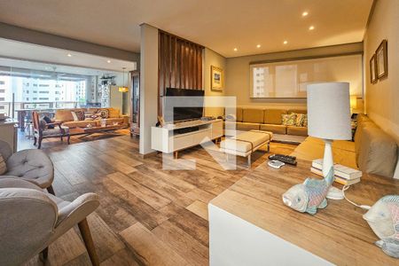 Sala de apartamento para alugar com 4 quartos, 194m² em Barra Funda, Guarujá