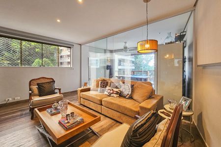 Sala de apartamento para alugar com 4 quartos, 194m² em Barra Funda, Guarujá