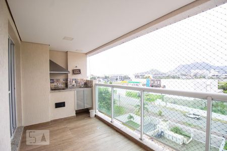 Varanda Gourmet de apartamento à venda com 3 quartos, 78m² em Recreio dos Bandeirantes, Rio de Janeiro