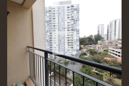 Varanda da Sala de apartamento para alugar com 2 quartos, 49m² em Vila Andrade, São Paulo