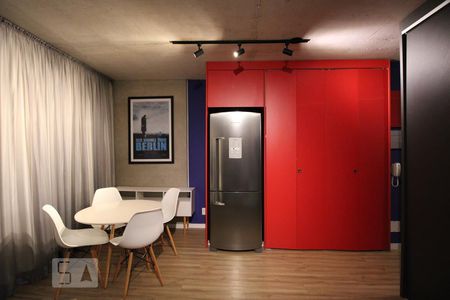 Sala/Cozinha de kitnet/studio para alugar com 1 quarto, 35m² em Santo Amaro, São Paulo