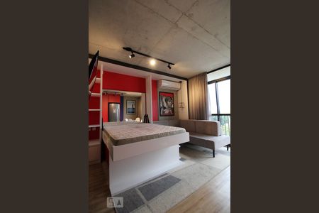 Sala/Quarto de kitnet/studio para alugar com 1 quarto, 35m² em Santo Amaro, São Paulo