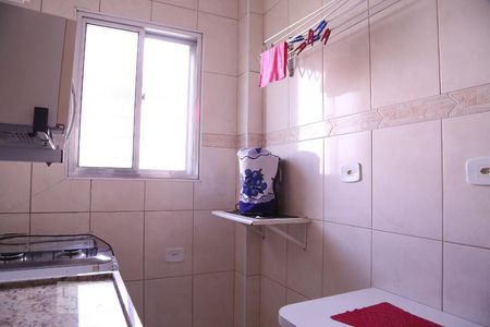 Cozinha de kitnet/studio para alugar com 1 quarto, 30m² em Canto do Forte, Praia Grande